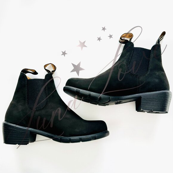 BLUNDSTONE Heeled High-Top Boots In Black 1960 (size 7.5) NEW! - Picture 6 of 9